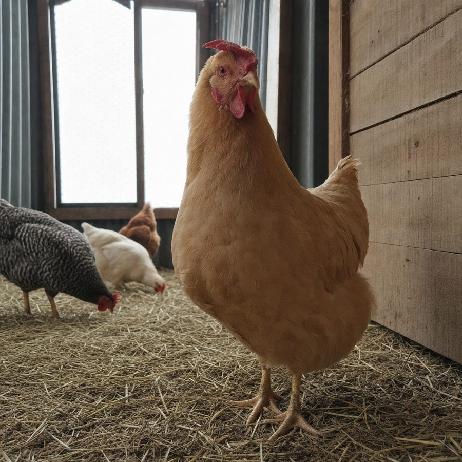 La misma gallina. Nada raro.